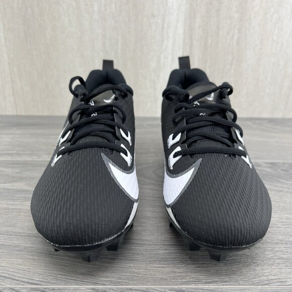 Nike Vapor Edge 360 2 Size 8 Mens Black White Football Cleats - Picture 5 of 11